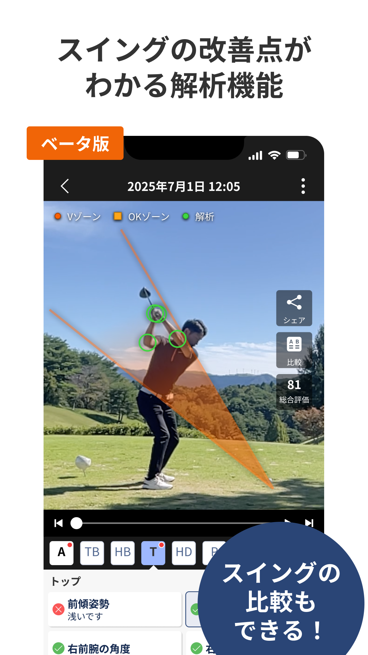 Rakuten GORA Players App (スコア管理)